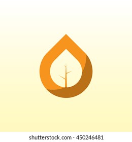 Vector leaf, ecology. Abstract emblem, design concept, logo, logotype element for template.