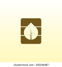 Vector leaf, ecology. Abstract emblem, design concept, logo, logotype element for template.