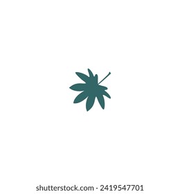 vector leaf element in green color vector