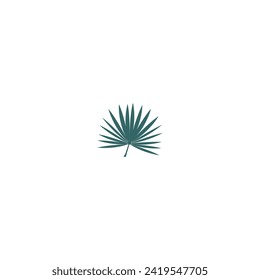 vector leaf element in green color vector