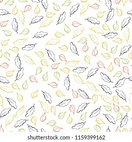  Vector leaf fall pattern eps 8