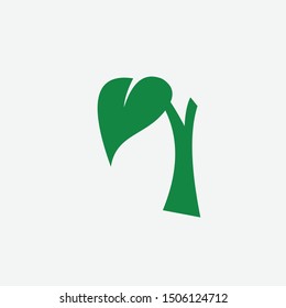 vector, Leaf green Logo  Template