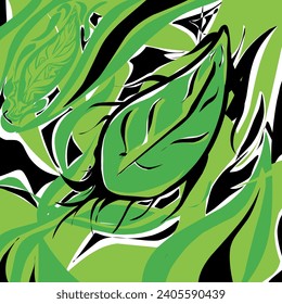 Vector Leaf, Has a flexible and growing and coolness value