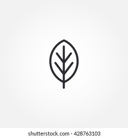 Icono de hoja vectorial. Símbolo de mapa de vector de contorno negro. Aparcamiento moderno con elementos de diseño.