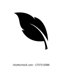 icono de hoja vectorial. símbolo de hoja aislada 