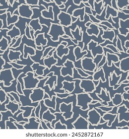 Vector leaf lines illustration seamless repeat pattern digital artwork