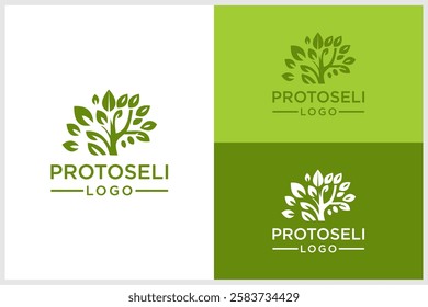 vector  leaf logo design leaf kenikir abstract simple design 