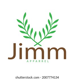 Vector leaf logo, green clean eco icon tree growth. Abstract leaf symbol logo