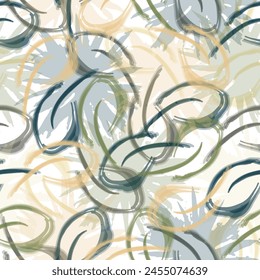 Vector leaf motif color blocking illustration seamless repeat pattern fashion and home decor print fabric digital artwork Modern collage vector illustration