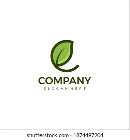 vector leaf nature green. business logo design template

