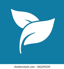 vector leaf, nature, organic icon, logo isolated