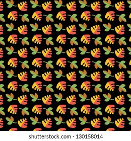 Vector leaf pattern.