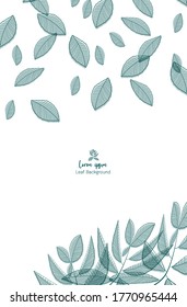 Vector - Leaf pattern. Can be used for wallpaper, pattern fills, textile, web page background, surface textures, Image for advertising booklets, banners.