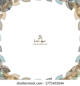 Vector - Leaf pattern. Can be used for wallpaper, pattern fills, textile, web page background, surface textures, Image for advertising booklets, banners.