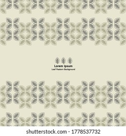 Vector - Leaf pattern. Can be used for wallpaper, pattern fills, textile, web page background, surface textures, Image for advertising booklets, banners.