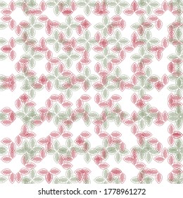 Vector - Leaf pattern. Can be used for wallpaper, pattern fills, textile, web page background, surface textures, Image for advertising booklets, banners.