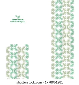 Vector - Leaf pattern. Can be used for wallpaper, pattern fills, textile, web page background, surface textures, Image for advertising booklets, banners.
