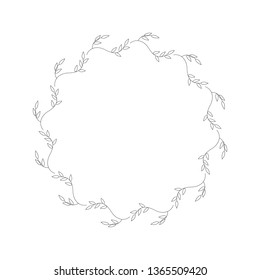 Vector leaf round leaves