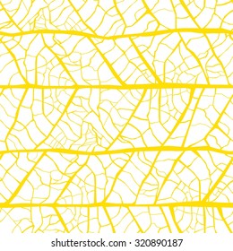 Vector Leaf Veins Seamless Texture Pattern