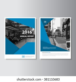 Vector Leaflet Brochure Flyer template A4 size design, annual report book cover layout design, Abstract blue presentation templates