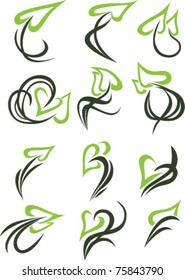 vector leafs collection