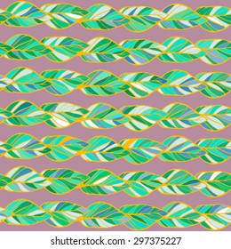 vector leafy texture with leaves