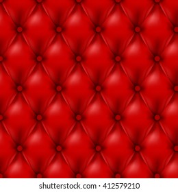 vector leather background with buttons luxury illustration of red texture