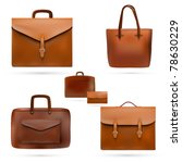 vector leather bags