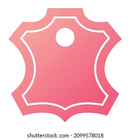 Vector Leather Glyph Gradient Icon Design
