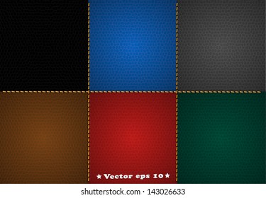 Vector leather texture background