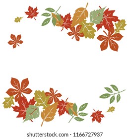 Vector leaves background