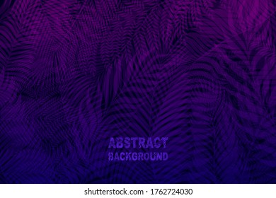 Vector leaves and branches of palm trees. Abstract background of tropical leaves for placing text. Decorative foliage. Bright juicy colors for your design. For banners, web pages, posters.