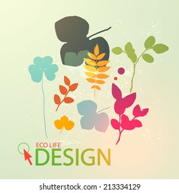 Vector leaves collection. Vector illustration.