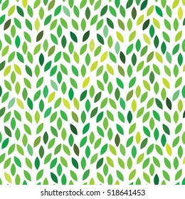 Vector leaves color pattern. 