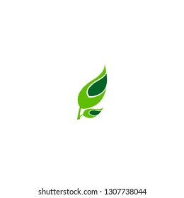 Vector leaves concept. leaves Icons art image. Simple leaves isolated on white background. Flat Logo leaves Vector illustration EPS10. Logo of green leaf ecology nature element vector icon sign symbol