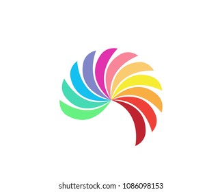 Vector leaves green nature logo and symbol