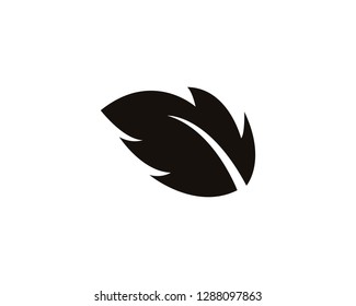 Vector leaves green nature logo and symbol