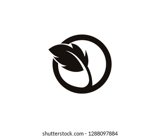 Vector leaves green nature logo and symbol