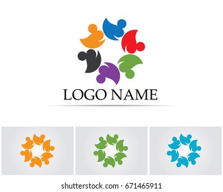 Vector leaves green nature logo and symbol