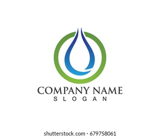 Vector leaves green nature logo and symbol