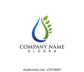 Vector leaves green nature logo and symbol