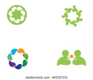 Vector leaves green nature logo and symbol
