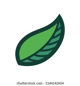 vector leaves logo or icon for brochure banner or publication