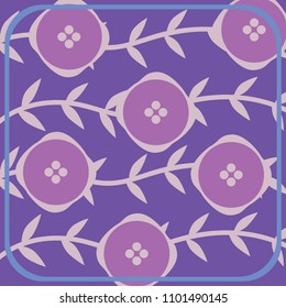 Vector leaves pattern background