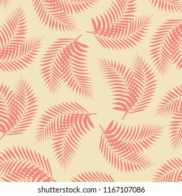 Vector Leaves Pattern Background 