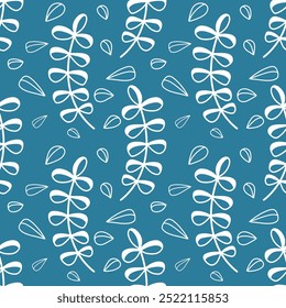 Vetor deixa padrão em Doodles estilo impressão sem fim