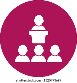  Vector Lecturer Icon
