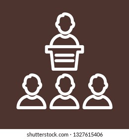  Vector Lecturer Icon

