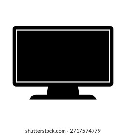 Vector led TV sobre fondo blanco