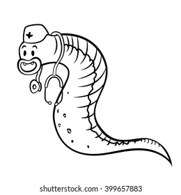 vector leech doctor coloring